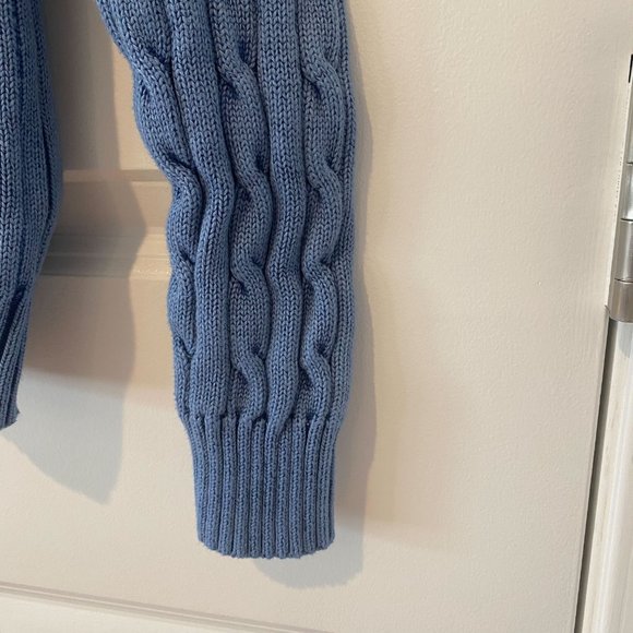 Polo by Ralph Lauren Blue Cable Knit Sweater - Picture 4 of 7